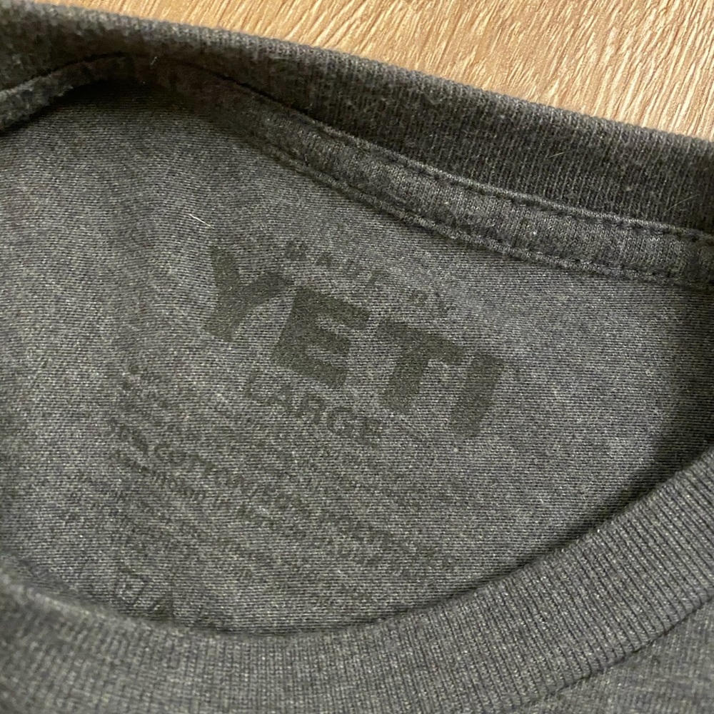 YETI long sleeve cotton T-shirt.